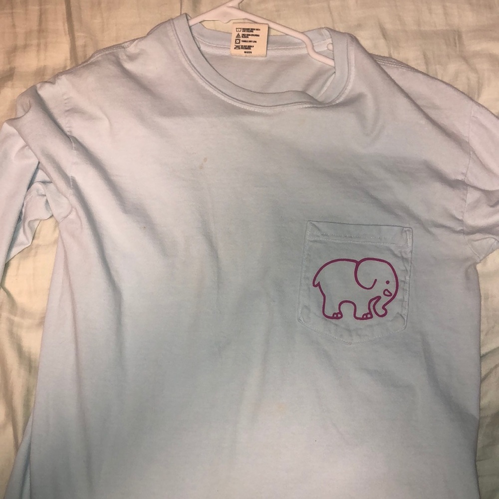 Ivory Ella blue and pink small long sleeve shirt